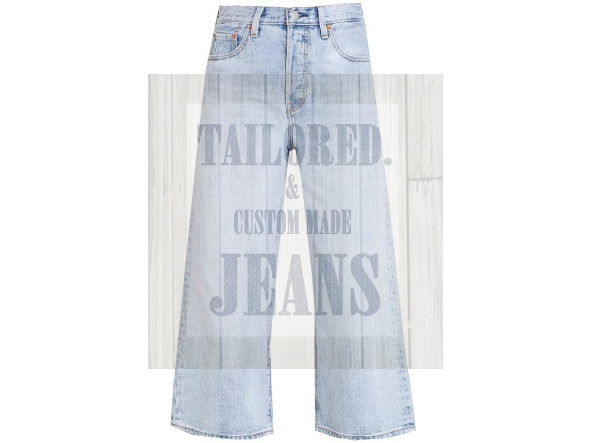 levis high rise wide leg custom tailored jeans