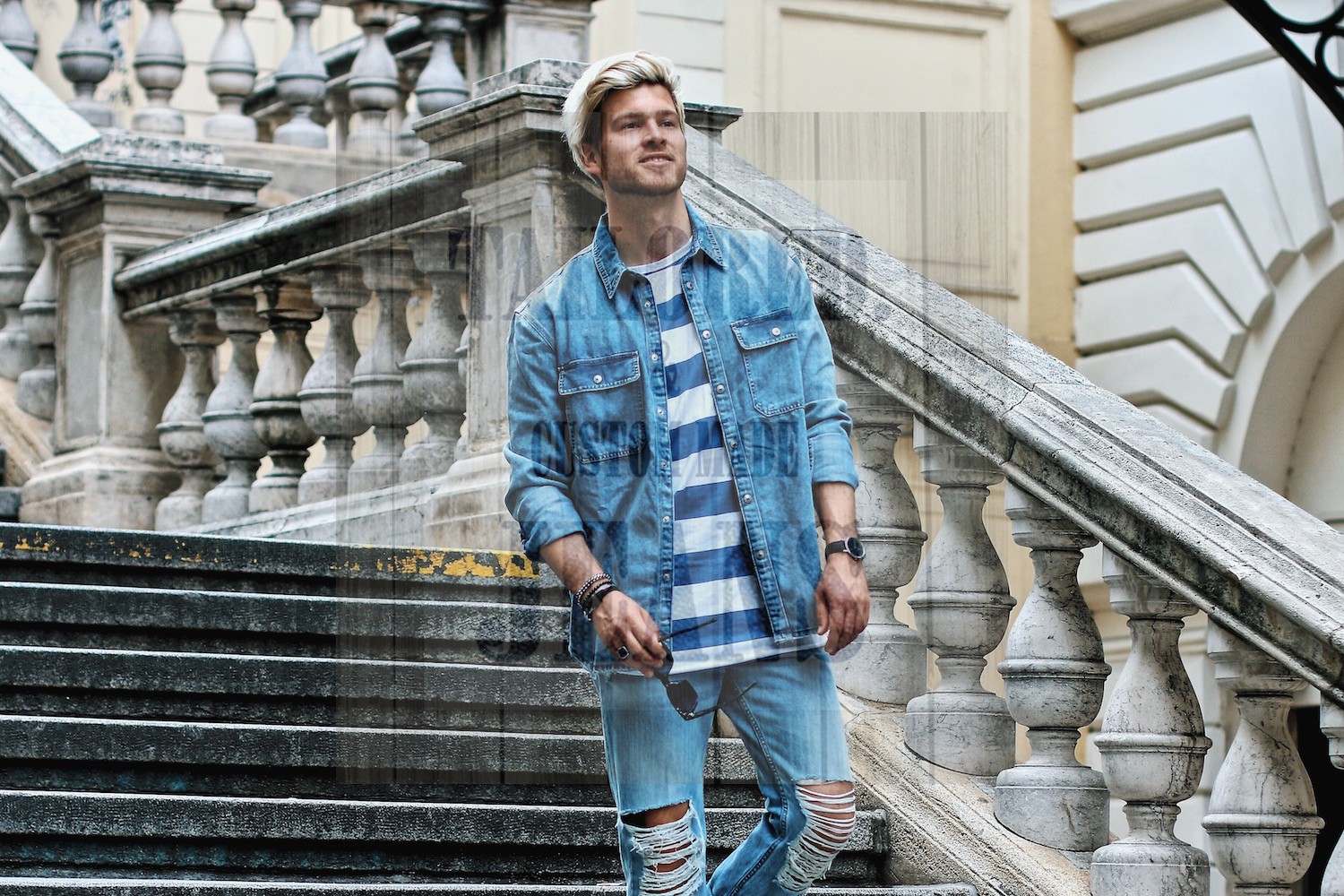 How to wear ripped jeans.