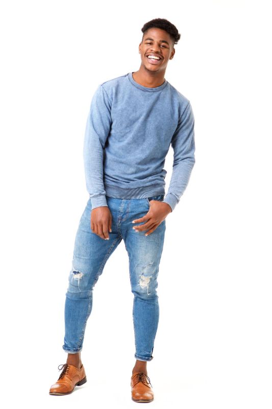 Men Custom Blue Jeans