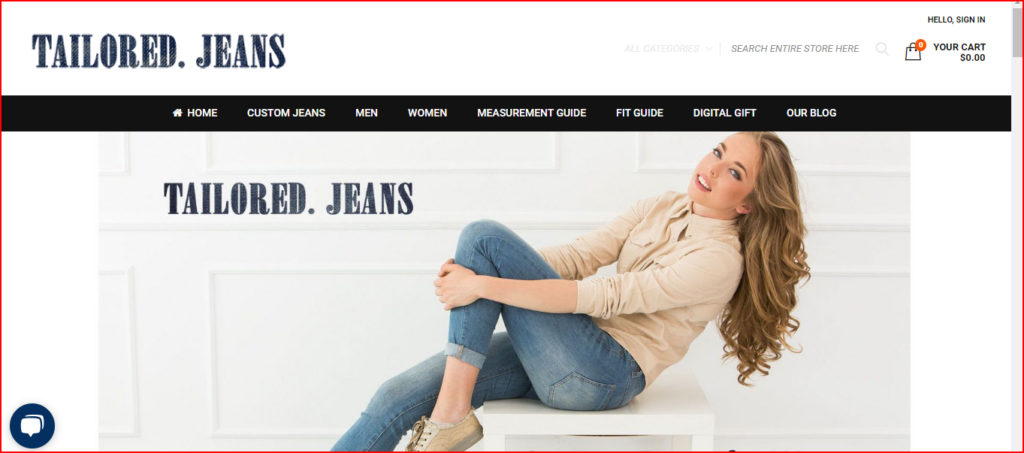 Tailored Jeans Screenshot