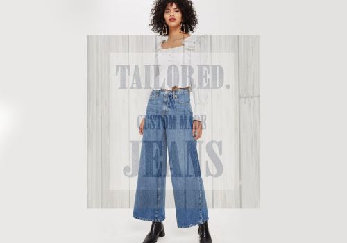 Custom made wide leg jeans