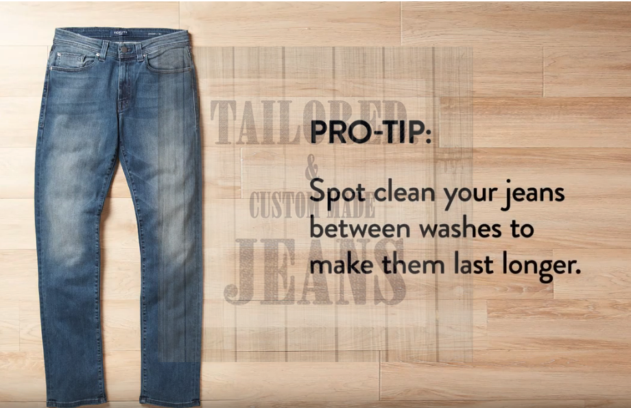 spot clean your jeans