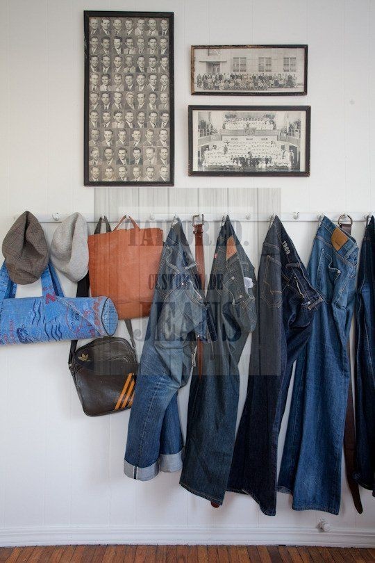jeans organization hooks for Sort of hacks to Store your Jeans