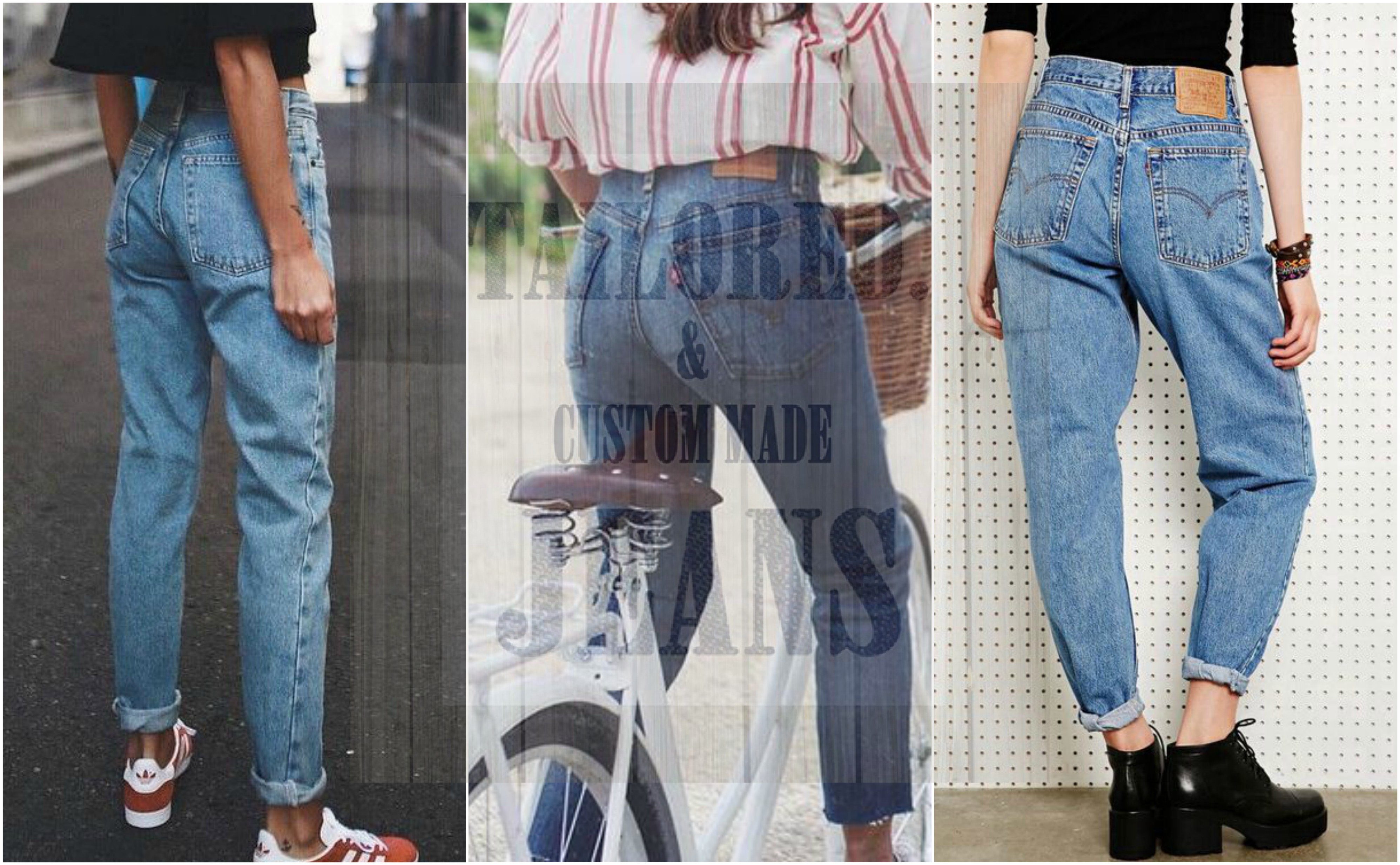 Style up your mom jeans with the custom made solicit.