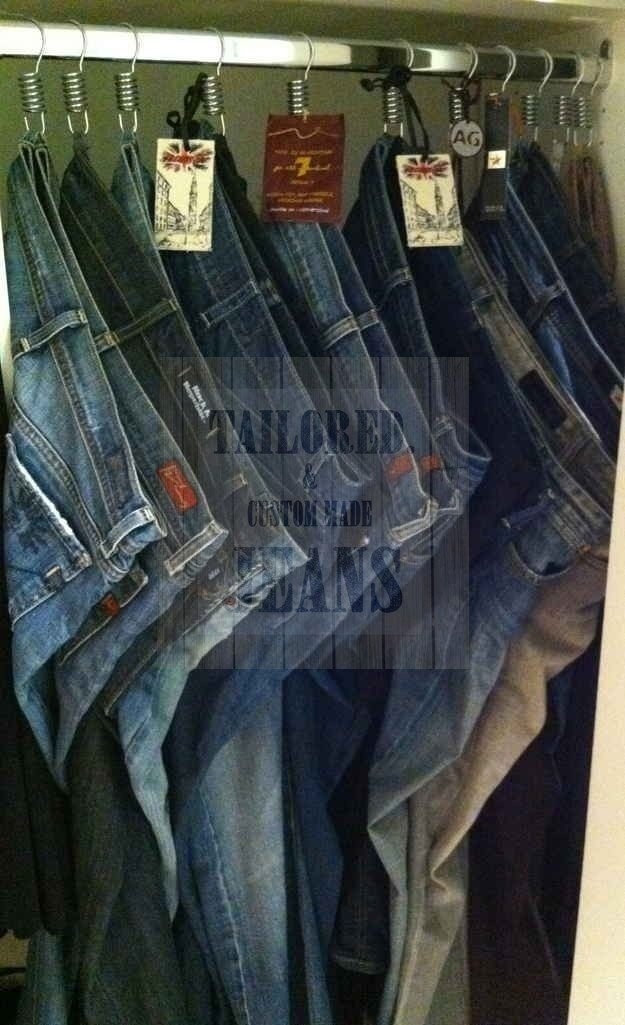 shower hangars jeans organization