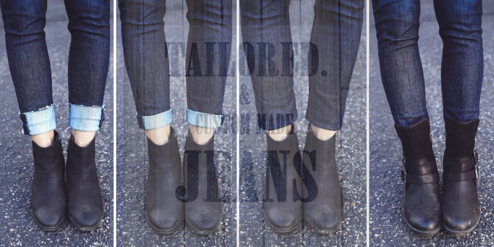 How to style up ankle boots with jeans. 