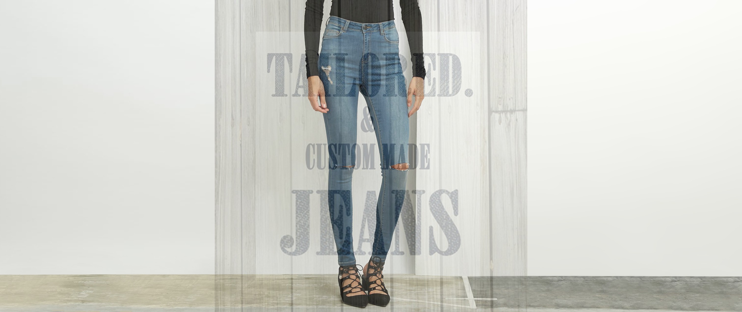 How to wear the skinny jeans?