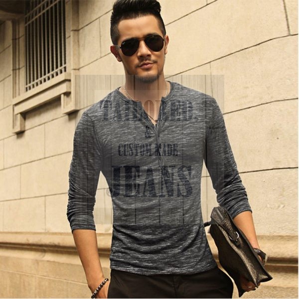 How To Wear Henleys Henley Sleeves Pushed Up On Forearms