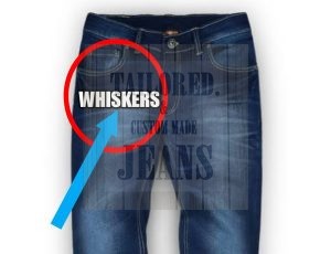 WHAT IS WHISKERS ON DENIM JEANS? image 1