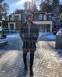 Modelling pose in denim jeans with Nick Bateman! image 13