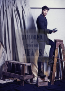 Modelling pose in denim jeans with Nick Bateman! image 8