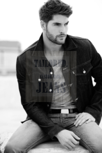 Modelling pose in denim jeans with Nick Bateman! image 10