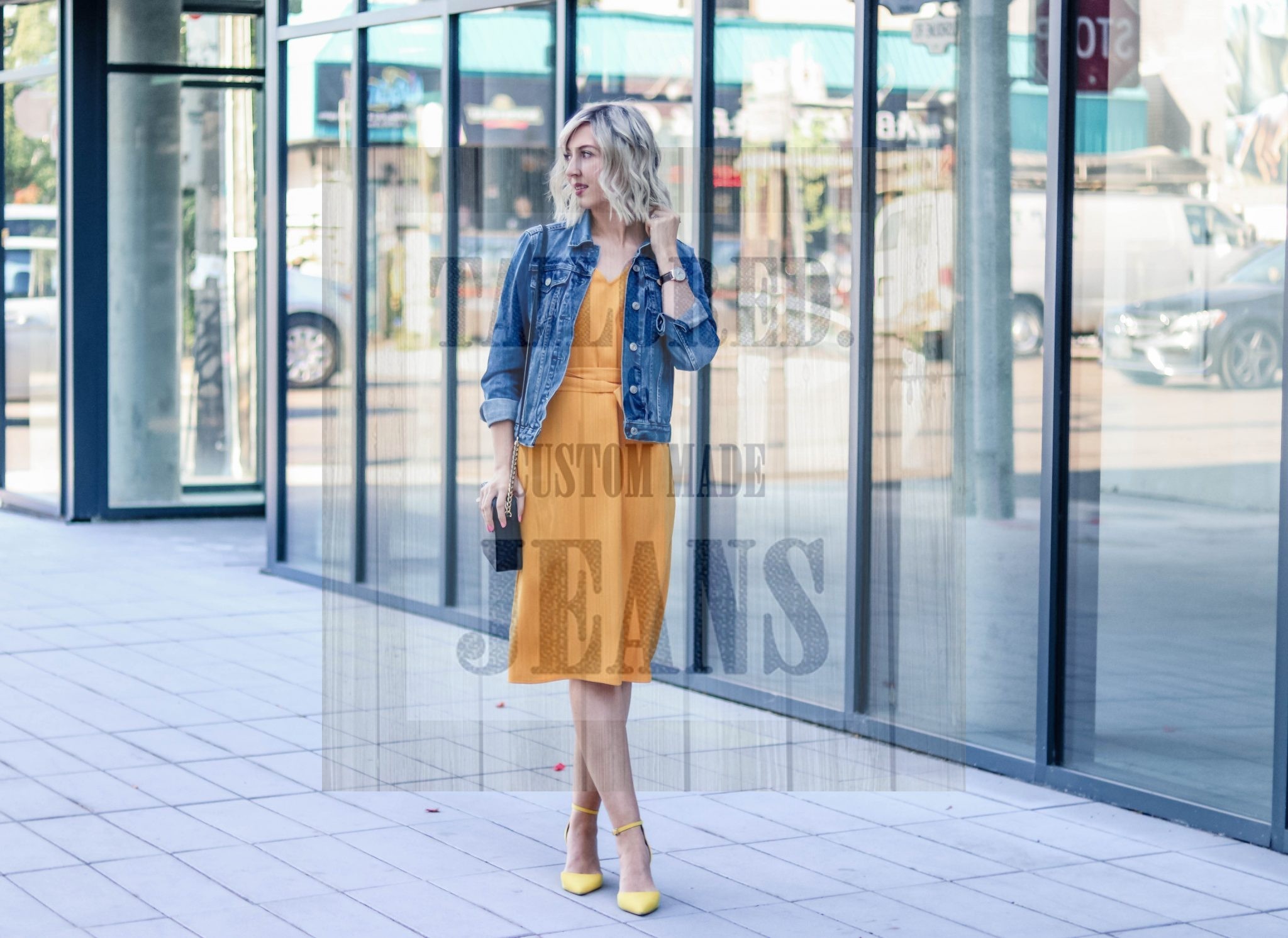 How to wear a denim dress!