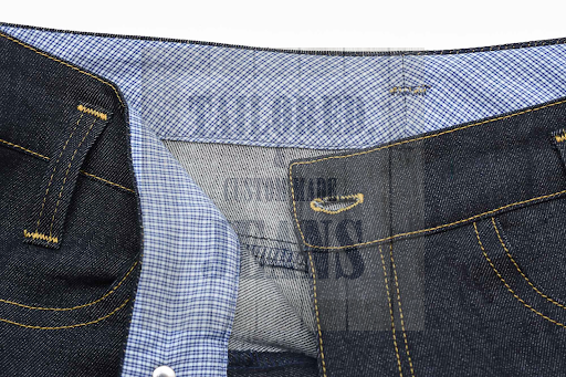 Waistband and Back Yoke in jeans