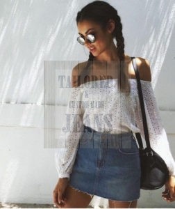 How to style denim skirt 2020 image 3